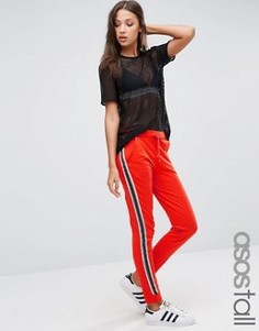 Джоггеры с контрастными полосками по бокам ASOS TALL - Зеленый