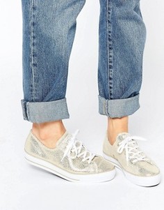 Золотистые кеды с эффектом металлик Converse Chuck Taylor - Золотой