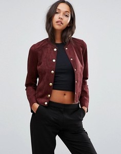 Бомбер в замшевом стиле Vero Moda - Коричневый