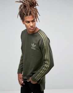 Лонгслив adidas Originals Adicolour B10715 - Зеленый