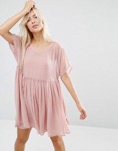Свободное платье ASOS - Розовый