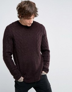 Коричневый джемпер с добавлением мохера ASOS - Коричневый