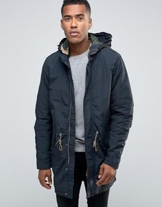 Парка со стеганой подкладкой и капюшоном Jack &amp; Jones Vintage - Темно-синий