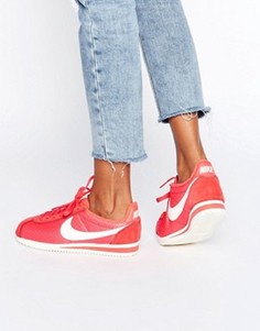 Классические кроссовки кораллового цвета Nike Cortez - Оранжевый