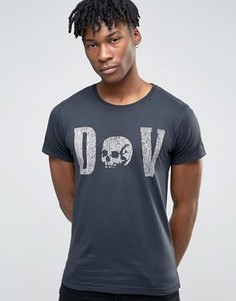 Футболка с крупным принтом Dirty Denim - Черный