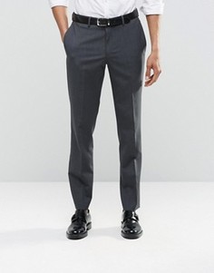 Темно-серые брюки слим ASOS - Серый