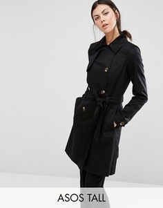 Классический тренч ASOS TALL - Черный