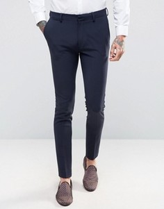 Супероблегающие брюки ASOS - Темно-синий