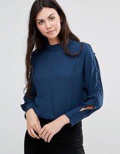 Синяя блузка с вырезами Lavand - Синий