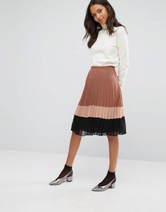 Шифоновая юбка со складками Miss Selfridge - Мульти