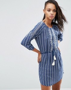 Платье с поясом и кисточкой Pepe Jeans Diana - Синий