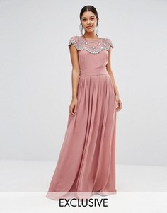 Платье макси TFNC WEDDING - Розовый