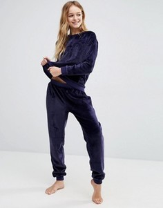 Флисовая пижама ASOS - Темно-синий