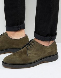 Замшевые туфли дерби цвета хаки ASOS - Зеленый