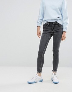 Серые зауженные джинсы с классической талией Waven Asa - Серый