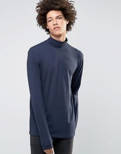 Трикотажный топ с высоким воротом Only & Sons - Темно-синий