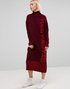 Платье-джемпер ASOS VOIDED - Красный