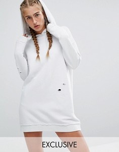 Светло-голубое трикотажное платье Hoxton Haus - Синий