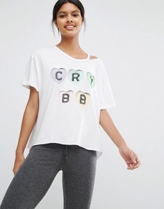 Футболка с принтом Cry BB Wildfox - Белый
