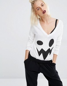 Боди Wildfox Halloween Ghost - Белый