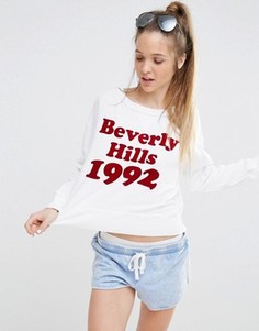 Свитшот с принтом Beverly Hills Wildfox - Белый