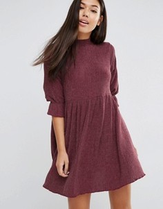 Фактурное свободное платье ASOS - Красный