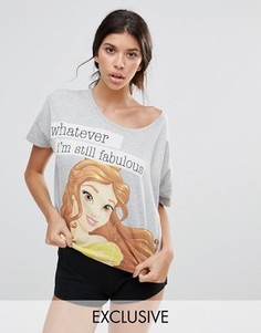 Пижамный комплект с шортами Missimo Disney Belle Whatever Im Still Fabulous - Серый