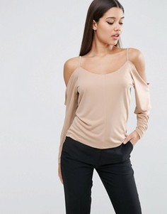 Топ с открытыми плечами ASOS - Красный