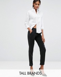 Брюки свободного кроя с отделочной строчкой Vero Moda Tall - Черный