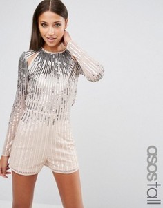 Комбинезон с вырезами и пайетками ASOS TALL NIGHT - Мульти