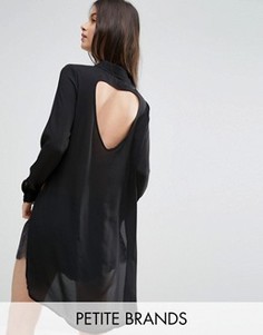 Платье-рубашка с разрезами Vero Moda Petite - Черный