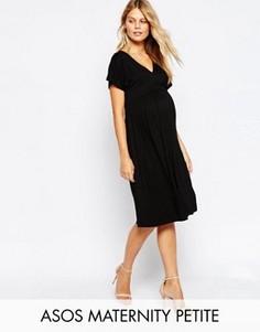 Платье миди для беременных ASOS Maternity PETITE - Черный