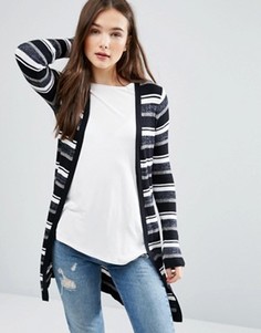 Вязаный кардиган в полоску Brave Soul - Черный