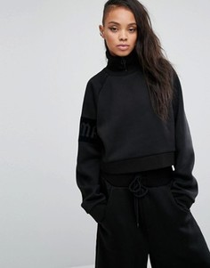 Укороченный свитшот на молнии Fenty X Puma By Rihanna - Черный