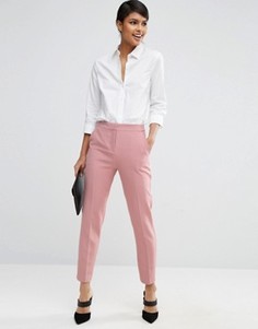 Приталенные брюки ASOS Premium - Розовый