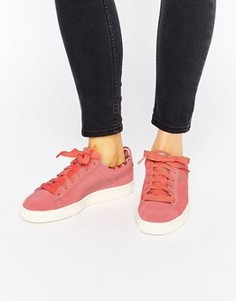 Коралловые замшевые кроссовки с логотипом Puma X Careaux - Розовый