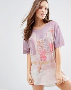 Футболка для сна с принтом Барби ASOS - Мульти