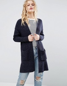 Кардиган крупной вязки ASOS - Темно-синий