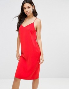 Платье-комбинация миди ASOS - Оранжевый