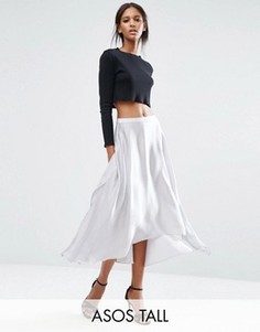Юбка миди ASOS TALL - Серебряный