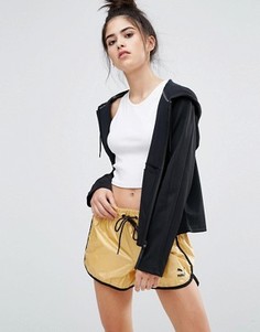Спортивная куртка с капюшоном и сетчатой отделкой Puma - Черный
