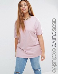 Oversize-туника ASOS CURVE - Розовый