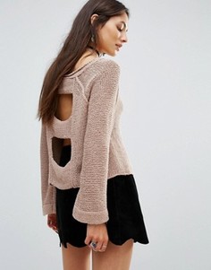 Джемпер Free People Endless Stories - Коричневый