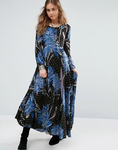 Платье макси Free People First Kiss - Синий