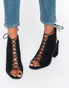 Сандалии на шнуровке ASOS TOZO - Черный