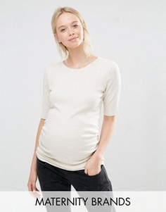 Топ для беременных в рубчик New Look Maternity - Бежевый