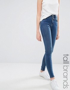 Джинсы скинни с завышенной талией New Look Tall - Синий