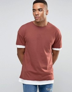 Двухслойная футболка New Look - Оранжевый