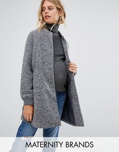 Бомбер для беременных в крапинку New Look Maternity - Серый