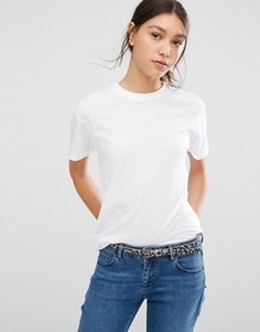 Футболка из льняной смеси ASOS - Белый